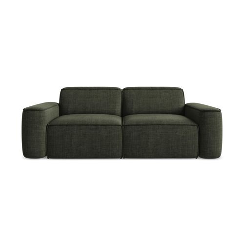 Canapé Modulable 3 Places Omao En Tissu Texturé Olive