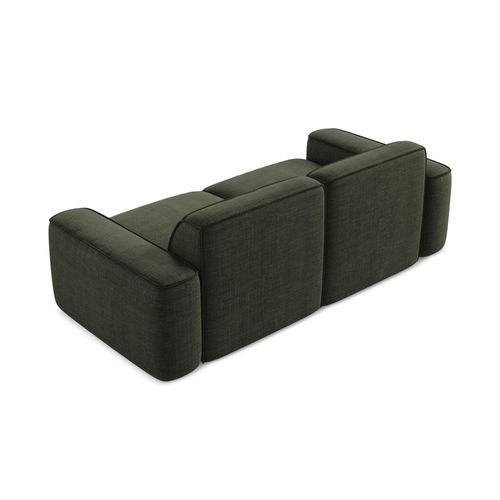 Canapé Modulable 3 Places Omao En Tissu Texturé Olive