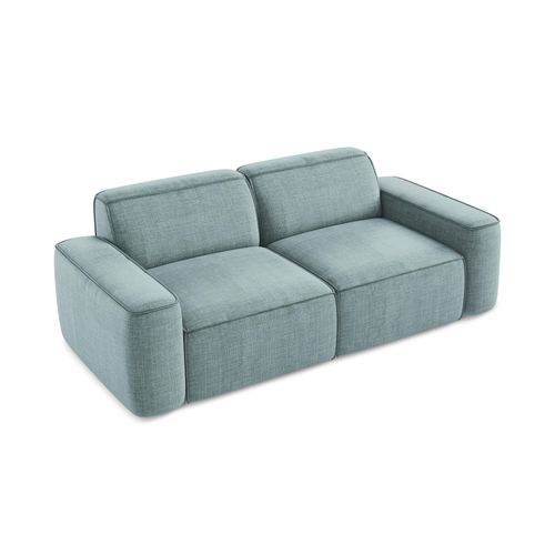 Canapé Modulable 3 Places Omao En Tissu Texturé Jeans