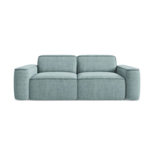 Canapé Modulable 3 Places Omao En Tissu Texturé Jeans