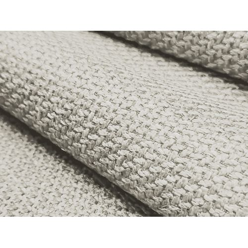 Canapé D'angle 2,5 Places Modulaire Droit Omao En Tissu Texturé Beige Clair