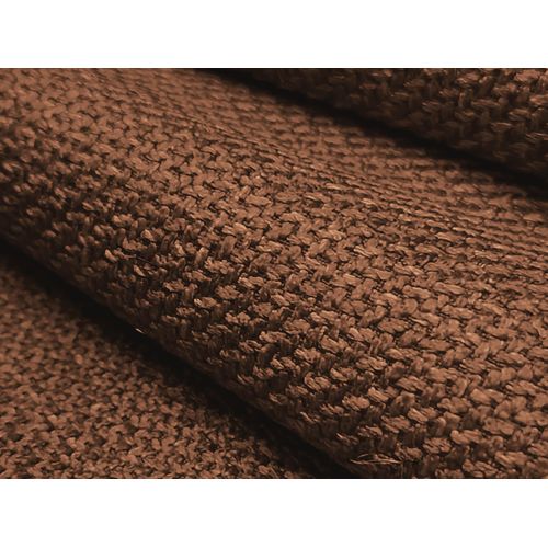 Canapé Panoramique 4 Places Modulaire Gauche Omao En Tissu Texturé Terre Cuite