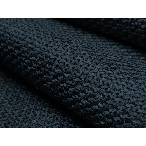 Canapé Panoramique 4 Places Modulaire Gauche Omao En Tissu Texturé Bleu Royal