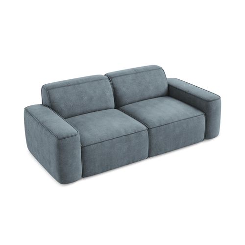 Canapé Modulable 3 Places Omao En Tissu Chenille Jeans