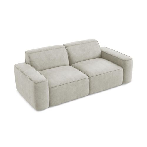 Canapé Modulable 3 Places Omao En Tissu Chenille Perle