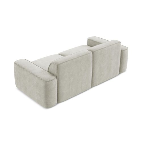 Canapé Modulable 3 Places Omao En Tissu Chenille Perle