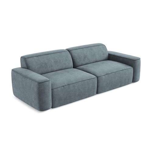 Canapé Modulable 4 Places Omao En Tissu Chenille Jeans