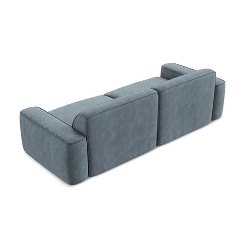 Canapé Modulable 4 Places Omao En Tissu Chenille Jeans