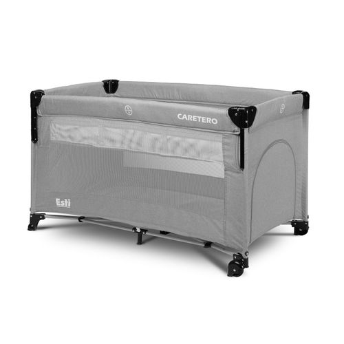 Lit Parapluie De Voyage Sur Roues Esti Et Sac De Transport - Gris