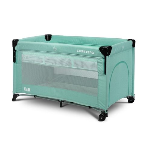 Lit Parapluie De Voyage Sur Roues Esti Et Sac De Transport - Menthe