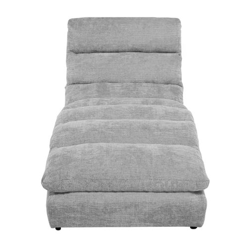 Méridienne San Remo En Tissu Chenille, Gris