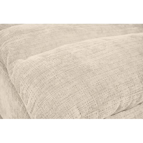 Méridienne San Remo En Tissu Chenille, Beige