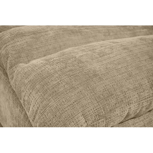 Méridienne San Remo En Tissu Chenille, Beige Foncé