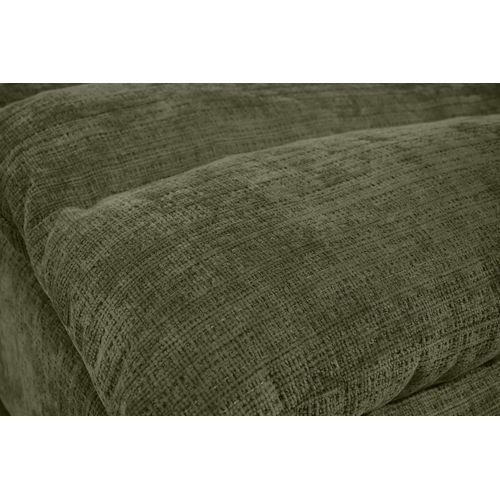 Méridienne San Remo En Tissu Chenille, Vert Foncé