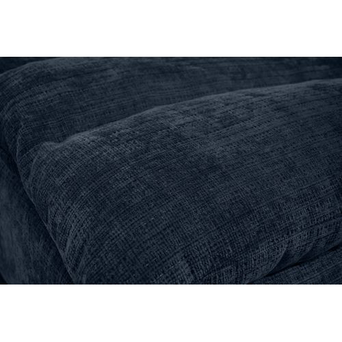 Méridienne San Remo En Tissu Chenille, Bleu Foncé