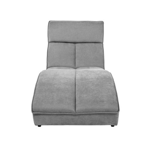 Méridienne San Diego En Velours, Gris