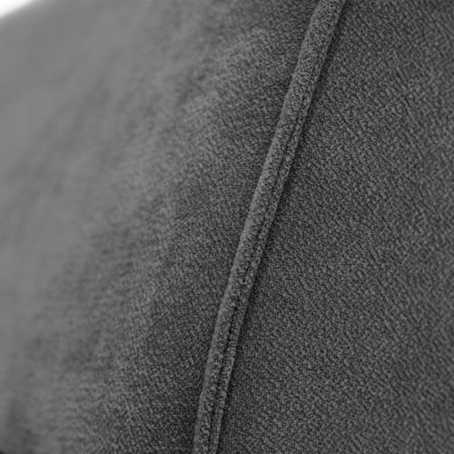 Méridienne San Diego En Velours, Gris Foncé