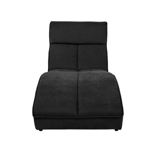 Méridienne San Diego En Velours, Noir