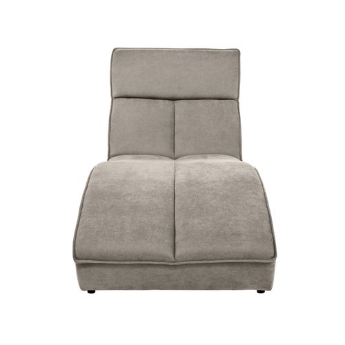 Méridienne San Diego En Velours, Beige