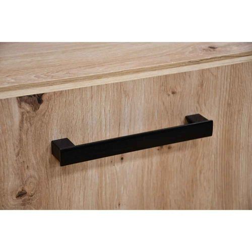 Livia Set De Vestiaire Avec Cintres Et Miroir 207 Cm, Cachemire + Noir, Côté Gauche