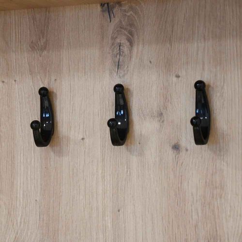 Livia Set De Vestiaire Avec Cintres Et Miroir 207 Cm, Cachemire + Noir, Côté Gauche