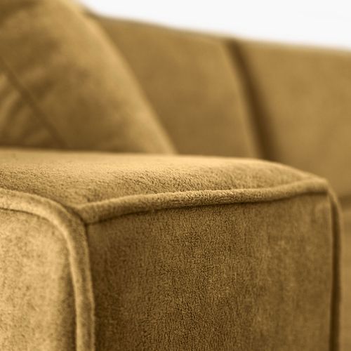 Canapé D'angle Convertible Pedro L, 267 Cm, Jaune, Côté Gauche