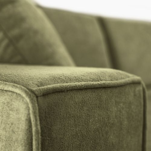 Canapé D'angle Convertible Pedro L, 267 Cm, Vert, Côté Gauche