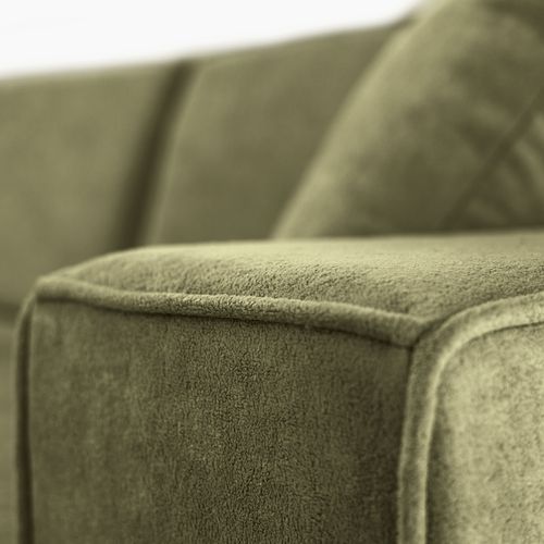 Canapé D'angle Convertible Pedro L, 267 Cm, Vert, Côté Droite