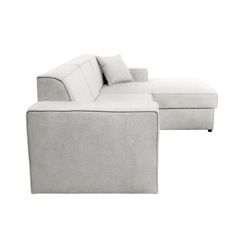 Canapé D'angle Convertible Pedro L, 267 Cm, Beige Clair, Côté Droite