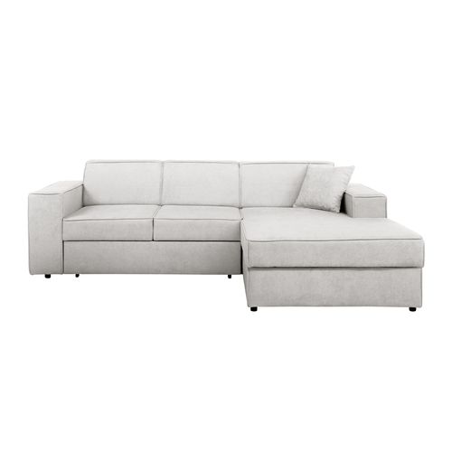 Canapé D'angle Convertible Pedro L, 267 Cm, Beige Clair, Côté Droite