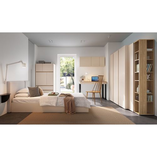 Armoire Lico, 2 Portes, Beige Sable