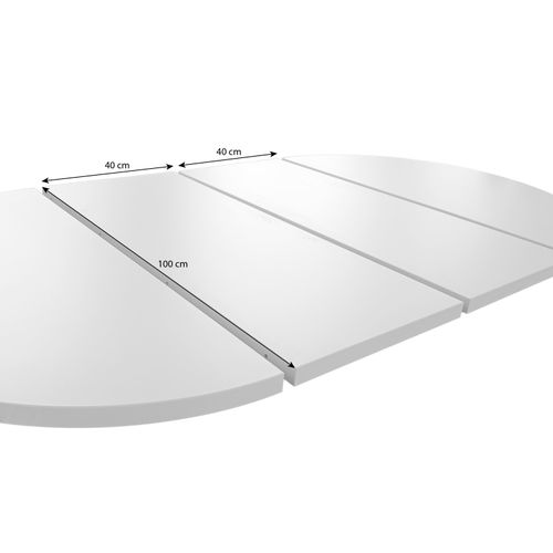 Table Ronde Lumi Ø 100–180 Cm Extensible, Pieds En Métal, Style Loft, Couleur : Noir/noir