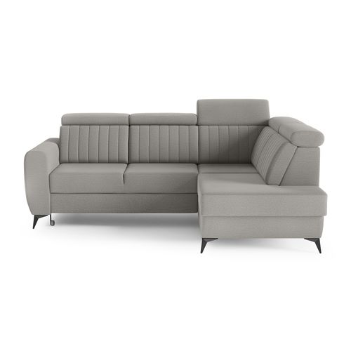 Canapé D’angle Connor II Convertible Avec Coffre - Ottomane Droit - Beige Foncé