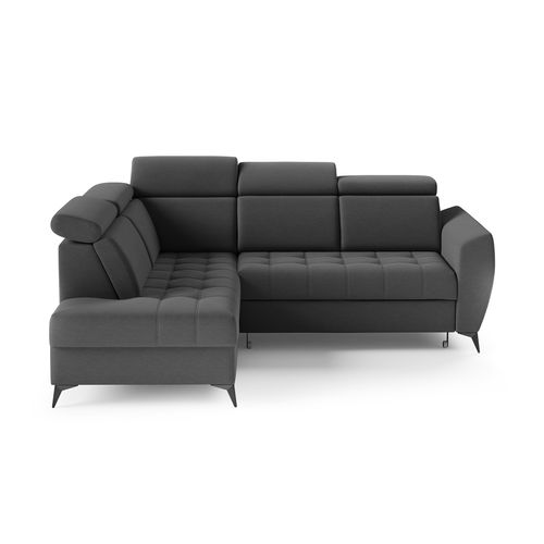 Canapé D’angle Aurora II Convertible Avec Coffre - Ottomane Gauche - Graphite