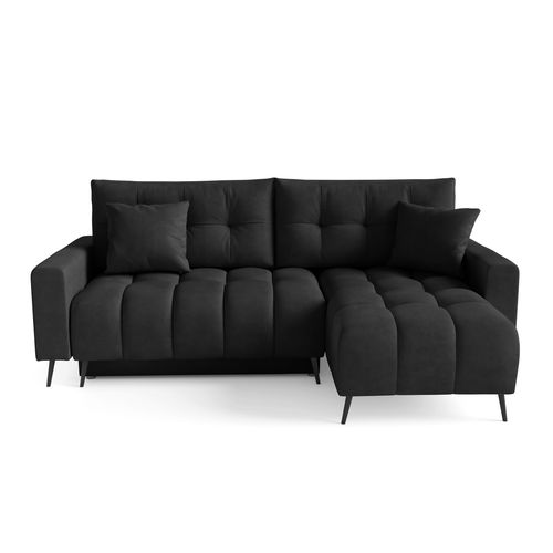 Canapé D’angle Denver Convertible Avec Coffre - Ottomane Universelle - Anthracite