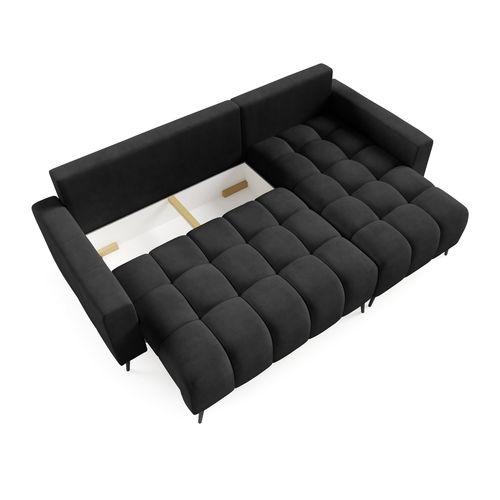 Canapé D’angle Denver Convertible Avec Coffre - Ottomane Universelle - Anthracite