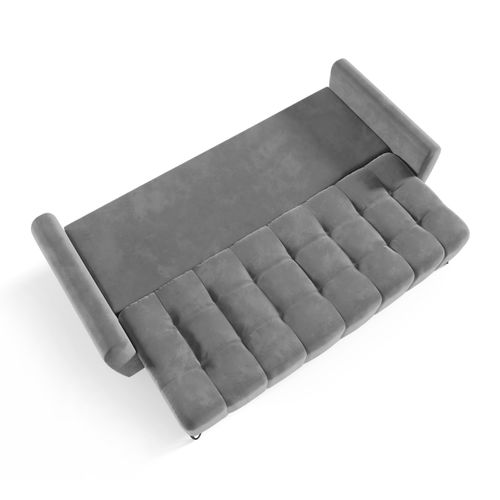 Canapé 3 Places Convertible Malaga, Gris