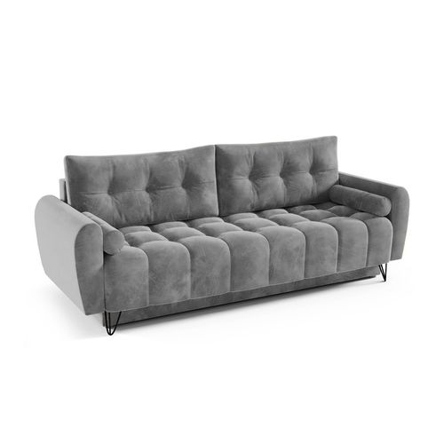 Canapé 3 Places Convertible Malaga, Gris