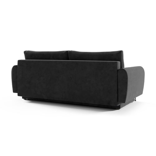 Canapé 3 Places Convertible Malaga, Noir