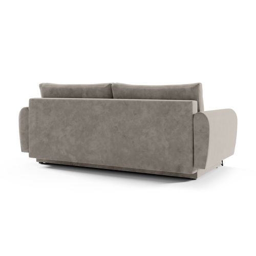 Canapé 3 Places Convertible Malaga, Beige Foncé