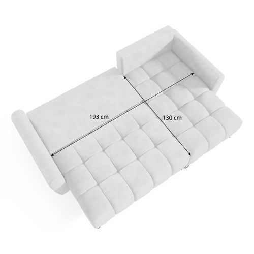 Canapé D’angle Malaga Mini Convertible Avec Coffre - Ottomane Universelle - Grau