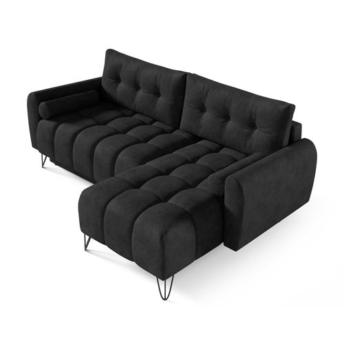 Canapé D’angle Malaga Mini Convertible Avec Coffre - Ottomane Universelle - Anthracite