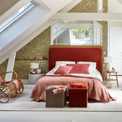 Tête de lit tissu Style VENUS Terracotta L.168 cm