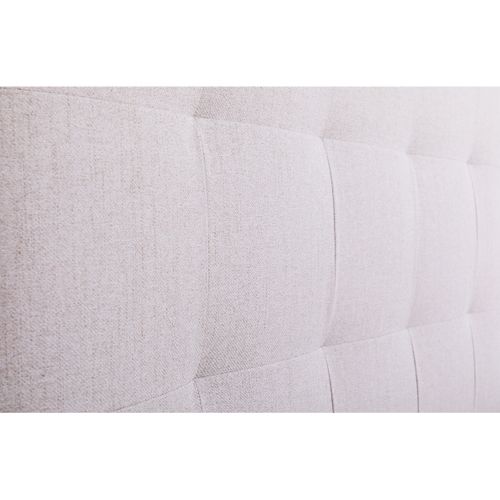 Lit 160x200 cm JAPP tissu beige