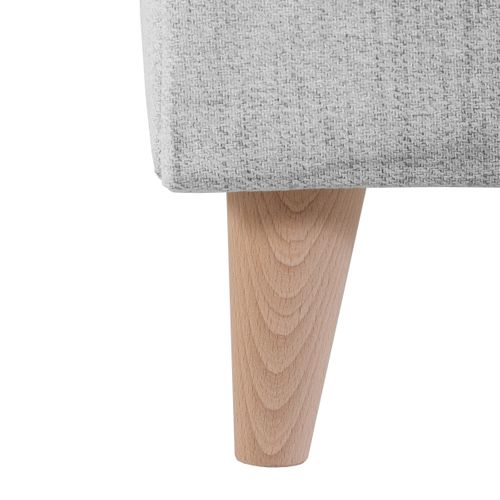 Lit 140x190 cm JAPP tissu gris