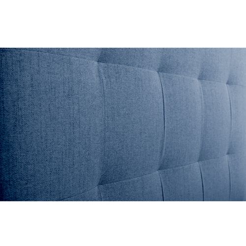 Lit 160x200 cm JAPP tissu bleu