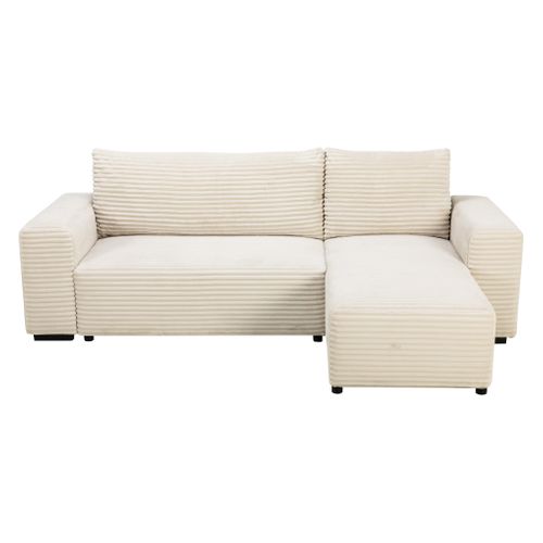 Canapé d'angle méridienne CADIX tissu beige