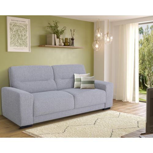 Canapé 3 places LOUIS tissu gris