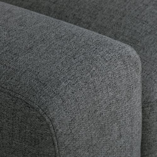 Canapé 3 places LOUIS tissu anthracite