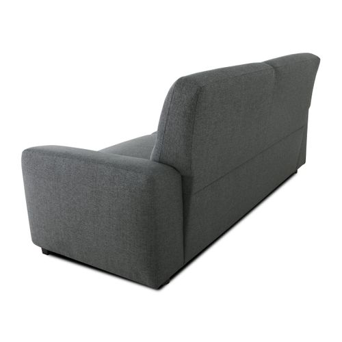 Canapé 3 places LOUIS tissu anthracite